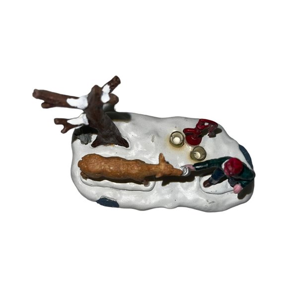 Rare Lemax Sharing Partage 73301 Christmas Village Accessory Table Accent Deer - Picture 10 of 11